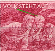 1945 Third Reich, Germany (Mi. 908 II, Dot under `k`, Print Error, Control Number `9`, Full Set, CV $110, MNH)
