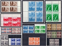 1947-49 Soviet Union USSR, Blocks of Four, Collection (MNH)