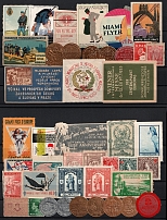 Germany, Europe & Overseas, Stock of Cinderellas, Non-Postal Stamps, Labels, Advertising, Charity, Propaganda (#180A)