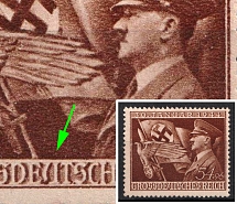 1944 Third Reich, Germany (Mi. 865 I, Broken 'U' in 'Grossdeutsches', Full Set, CV $30)