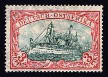 1905-20 3r East Africa, German Colonies, Germany (Mi. 39 I A b, Canceled, CV $390)