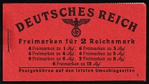 1941 Complete Booklet with stamps of Third Reich, Germany, Excellent Condition (Mi. MH 48.3, CV $210)