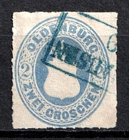 1862 2gr Oldenburg, German States, Germany (Mi. 18 A, Canceled, CV $80)