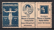 1908 National Artistic and Scientific Photo Exhibition, Budapest, Hungary, Stock of Cinderellas, Non-Postal Stamps, Labels, Advertising, Charity, Propaganda
