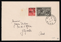 1940 (2 Jul) Dunkirk, German Occupation of France, Germany, Part of Cover from Dunkirk to Ghyvelde (Mi. 381, 408, Signed, Rare)