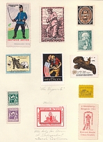 Germany, Stock of Rare Cinderellas, Non-postal Stamps, Labels, Advertising, Charity, Propaganda (#103)
