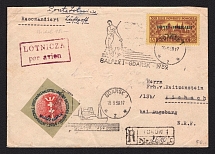 1959 (10 Sep) Poland Registered Airmail cover from Gdansk to Augsburg via Torun with the special postmark of Philately exhibition