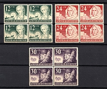 1940 General Government, Germany (Blocks of Four, Full Set, CV $50, MNH)