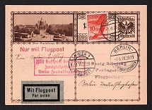 1928 (1 Jun) Austria Airmail cover from Vienna to Berlin (Germany), with airmail handstamp