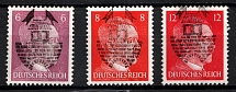 1945 Glauchau (Saxony), Germany Local Post (Mi. IV b - VI, Unissued Stamps, CV $120)