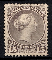 1868-90 15c Canada (SG 61b, CV $330)