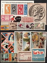 Germany, Europe & Overseas, Stock of Cinderellas, Non-Postal Stamps, Labels, Advertising, Charity, Propaganda (#242A)