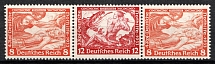1933 Third Reich, Germany, Wagner, Se-tenant, Zusammendrucke (Mi. W 58, CV $70)