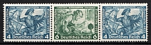 1933 Third Reich, Germany, Wagner, Se-tenant, Zusammendrucke (Mi. W 50, CV $60)