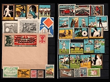 Worldwide Cars, Sport, Stock of Cinderellas, Non-Postal Stamps and Labels, Advertising, Charity, Propaganda (#139)