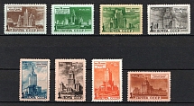 1950 Moscow Skyscrapers, Soviet Union, USSR, Russia (Full Set, MNH)