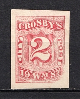 2c `Grosby's` New York City Post, USA, Local