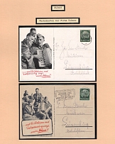 1941 Alsace, German Occupation of France, Germany, Promotional Postcards from the Hohner Company