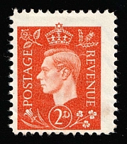 2d Anti-British Propaganda, King George VI, German Propaganda Forgery (Mi. 6, CV $110)