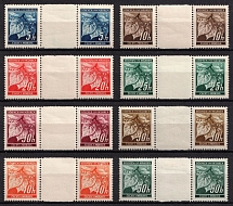 1940 Bohemia and Moravia, Germany, Gutter-Pairs (CV $30)