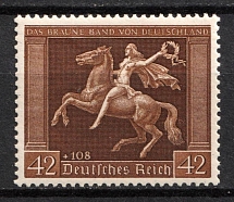 1938 42pf Third Reich, Germany (Mi. 671 y, Full Set, CV $200, MNH)