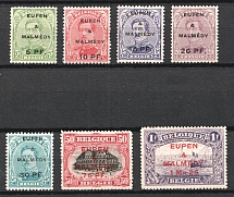 1920 Eupen and Malmedy, Belgian Military Post (Mi. 1 - 7, Full Set, CV $170)