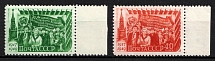 1949 32th Anniversary of the October Revolution, Soviet Union, USSR, Russia (Full Set, Margins, MNH)