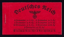 1940-41 Compete Booklet with stamps of Third Reich, Germany, Excellent Condition (Mi. MH 39.1, CV $310)