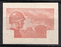 1943 9k + 4.5k Croatian Legion, Germany (Red Brown, Signed, MNH)