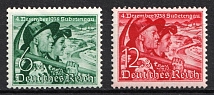 1938 Third Reich, Germany (Mi. 684 - 685, Full Set, CV $50, MNH)
