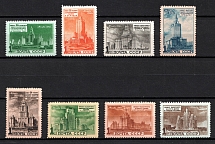 1950 Moscow Skyscrapers, Soviet Union, USSR (Full Set)