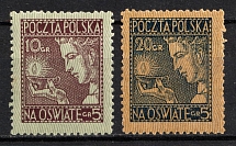 1927 Second Polish Republic (Fi. 228 - 229, Mi. 248 - 249, Full Set, CV $50)