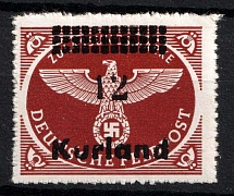 1945 12pf Kurland, German Occupation, Germany (Mi. 4 B y, Signed, CV $30, MNH)