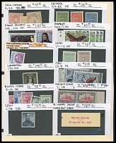 Worldwide Collections - LARGE RETAIL READY SELECTION IN A BOX: 1930's-90's, over 500 sets and singles housed on No.102 cards and in glassines, loading with high catalog value items, including Denmark #B3-5, French Polynesia #C48, …