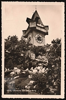 1938 (20 Apr) Sent to Chancellor Hitler's birthday, Airmail, Third Reich, Germany, Postcard to Graz