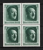 1937 Third Reich, Germany (Block of Four, Full Set, CV $40, MNH)