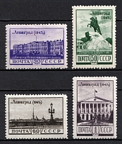 1948 4th Anniversary of the Raising of the Blocade of Leningrad, Soviet Union, USSR, Russia (Zv. 1138 - 1141, Full Set)