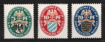 1925 Weimar Republic, Germany (Mi. 375 - 377, Full Set, CV $60, MNH)