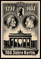 1937 '700 years Berlin', Propaganda Postcard, Third Reich Nazi Germany