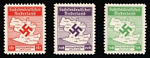 1938 Sudetenland, Netherlands, German Occupation, Germany (Mi. I - III A, Full Set, Signed, CV $650, MNH)