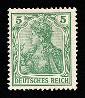 1902 5pf German Empire, Germany (Mi. 70 a, CV $500)