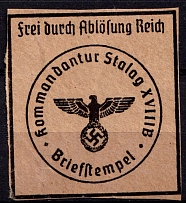 WW2 Official Nazi Party Workers Stamp, Swastika, Third Reich Propaganda, Nazi Germany