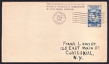 1934-35 Byrd Antartic Expedition, New York, United States, Cover, Delayed on 1 Year