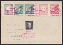 1938 (Oct 9) Cover with commemorative undated postmark of FISCHERN (near KARLSBAD). Occupation of Sudetenland, Germany