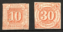 1859-61 Thurn und Taxis, Germany (Mi. 19, 25)