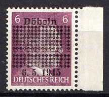 1946 6pf Dobeln, Germany Local Post (Mi. 1 b, Full Set, CV $30, MNH)