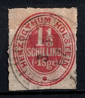 1865 1 1/3s Schleswig, German States, Germany (Mi. 23, Canceled, CV $70)