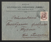 Reval Mute Cancellation, Russian Empire, Commercial cover from Reval with 'Bold Circle' Mute postmark