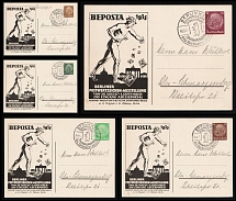 1935 'Postal Stamps Exhibition', Berlin, Postal Cards (Commemorative Cancellations)