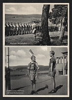 1935 'Soldierly attitude is not Teutonism', Propaganda Postcard, Third Reich Nazi Germany